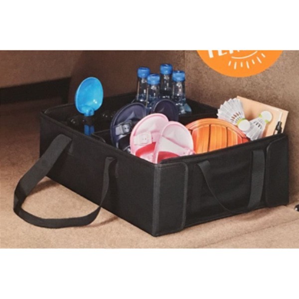 Trunk organizer with adjustable buckle belt